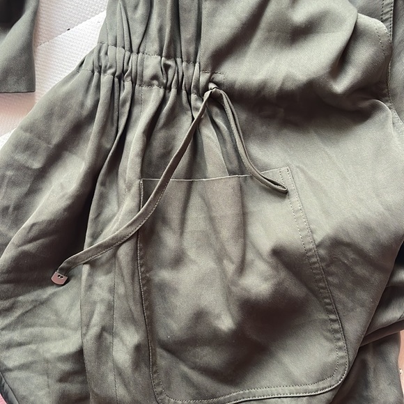 Green Khaki Trench Coat - Picture 5 of 5